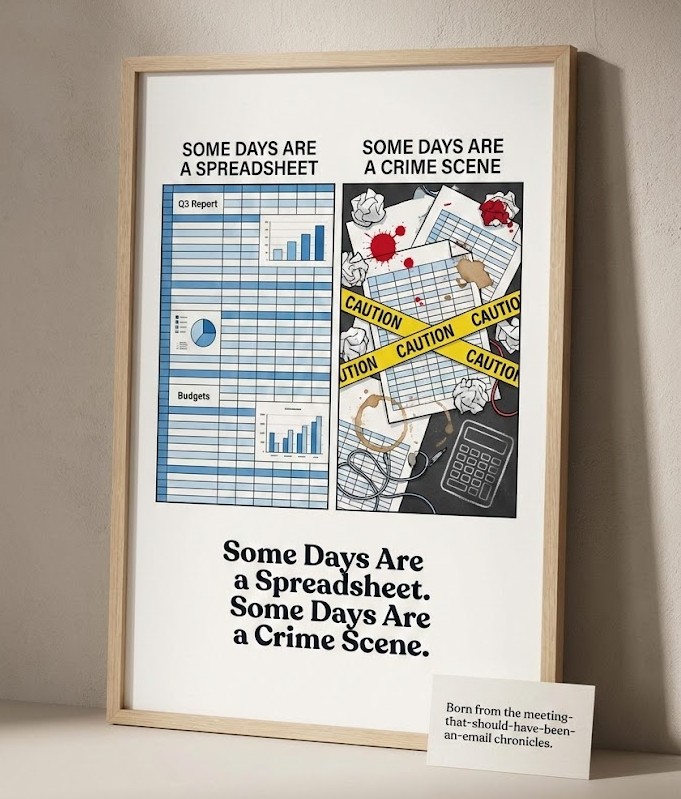 Some Days Are a Spreadsheet. Some Days Are a Crime Scene.
